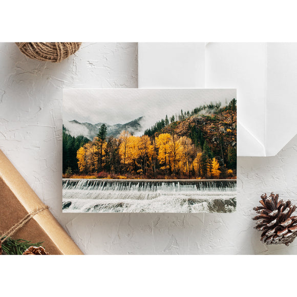 PNW Scenic Landscapes Greeting Card - Leavenworth Falls