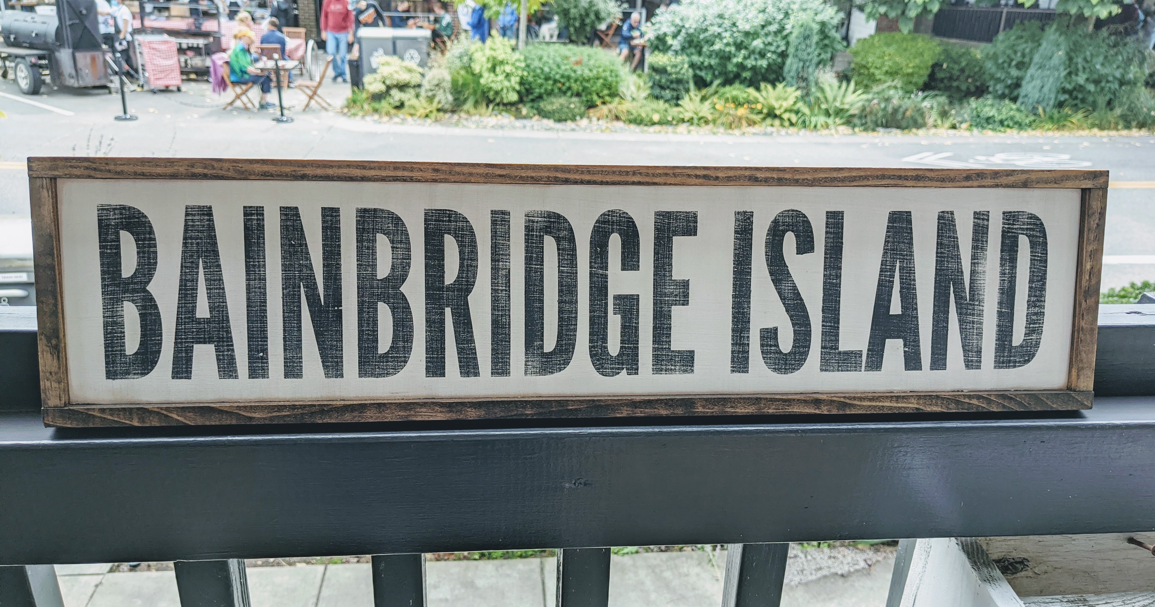 Bainbridge Name Sign, 20x5" Off White
