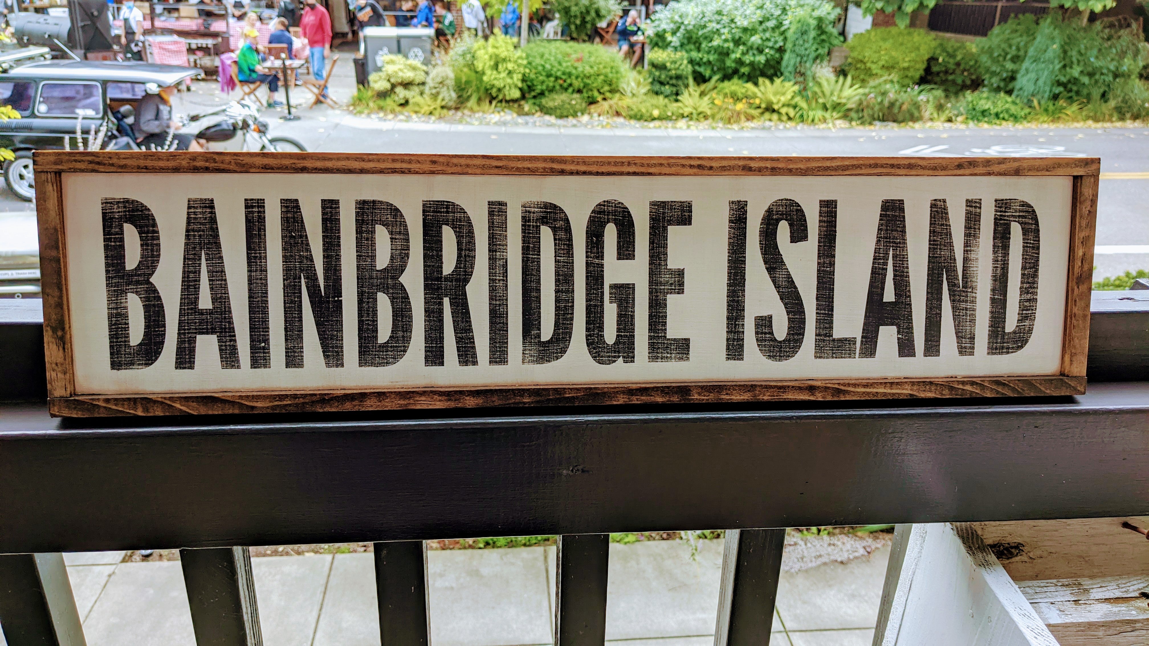 Bainbridge Name Sign, 20x5" Off White
