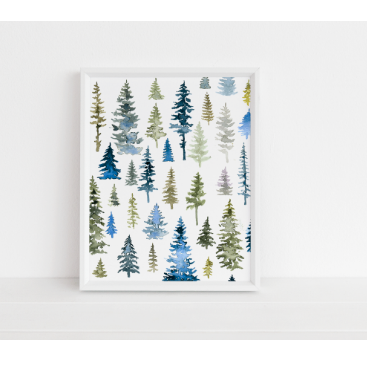 Pine Tree Art Print