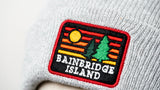 Bainbridge Island Retro Pines Beanie | Gray Marled