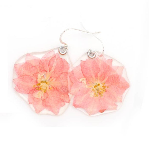 Larkspur Flower Earrings