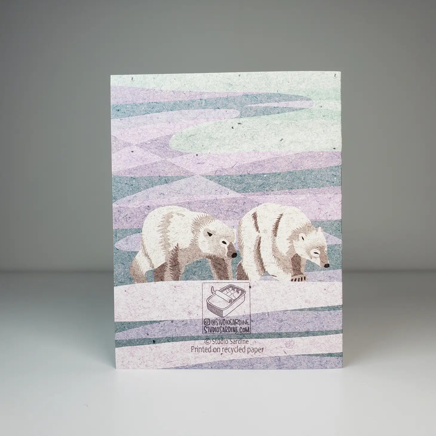 Polar Bears Blank Greeting Card