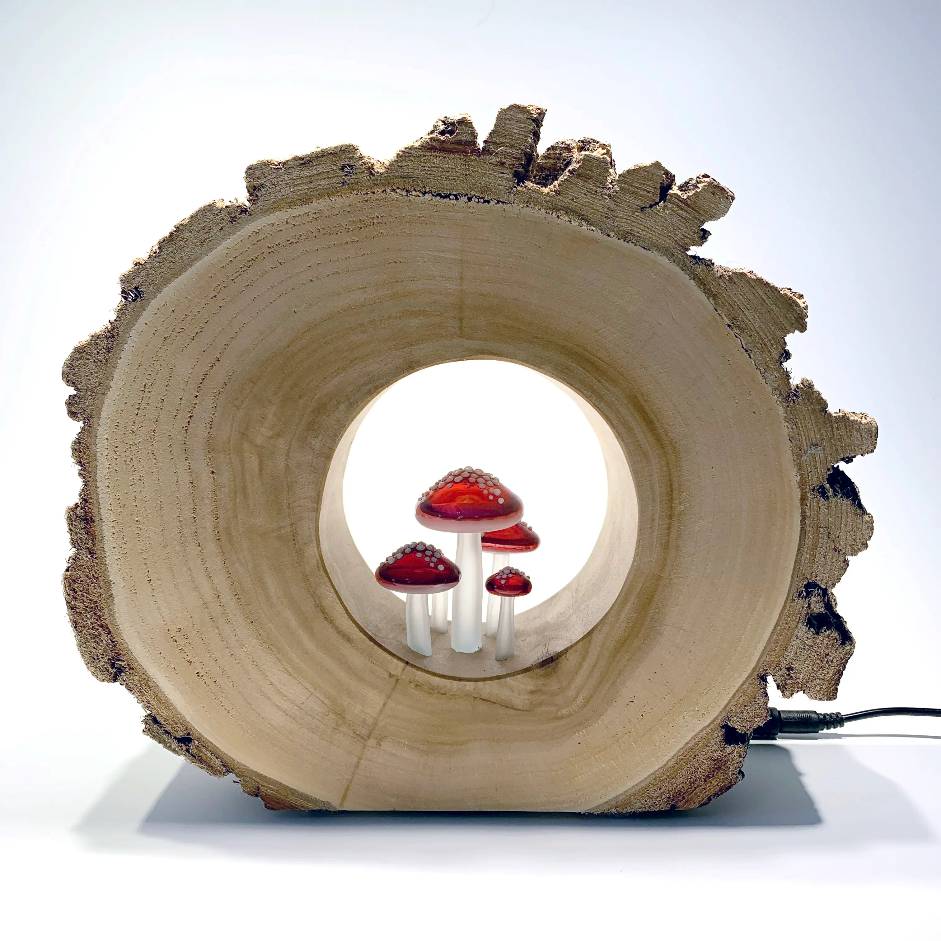 Round Willow Lamp