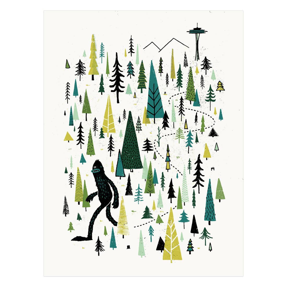 Sasquatch Screen Print