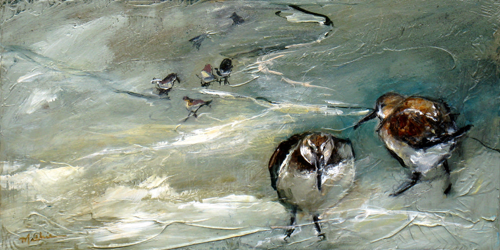 "Shorebirds, XIII" - Christopher Mathie Fine Art