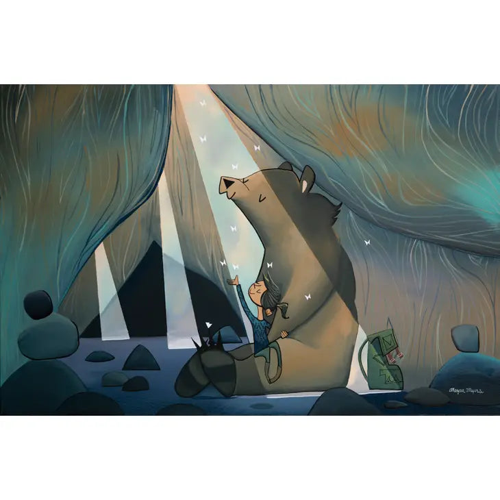 Skylight Cave Bear (Design 27) Art Print