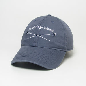 Bainbridge Island Embroidered Hat Oars| Slate
