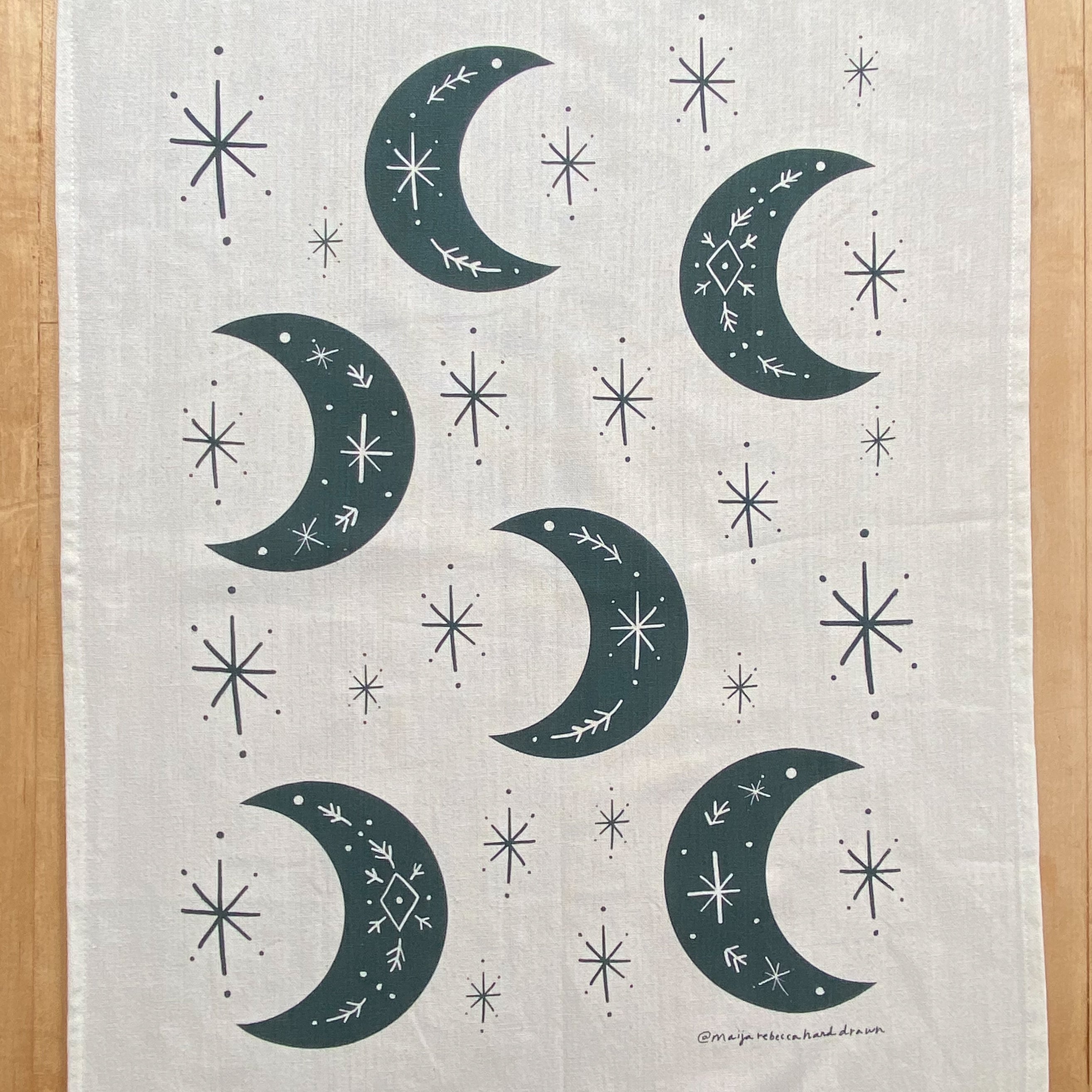Solstice Moon Tea Towel