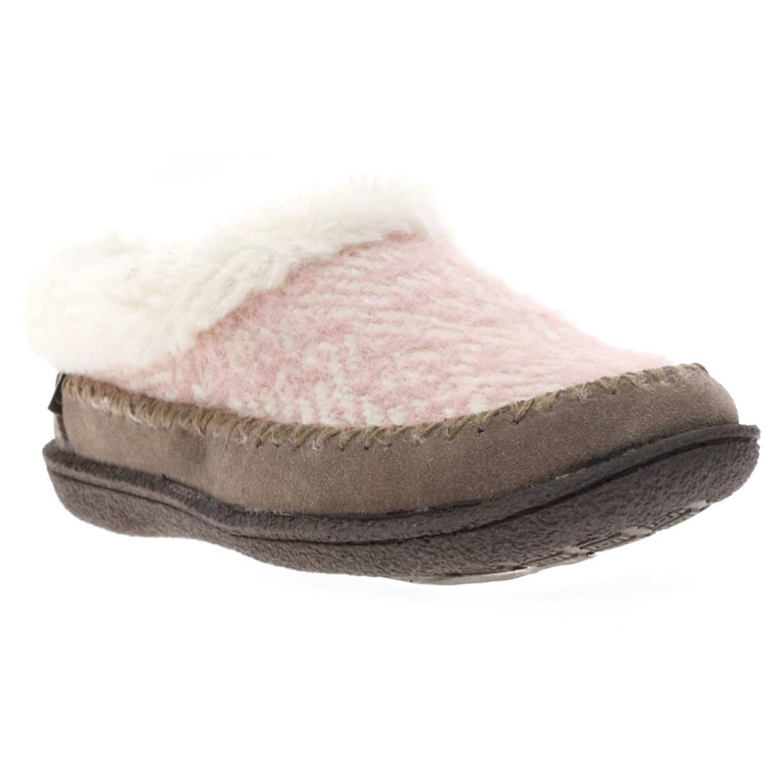 Women's Serene Brush Knit Slipper - Taupe Blush