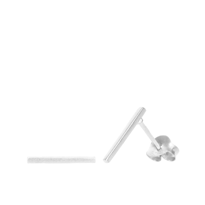 Studs Thin Bar Sterling Silver