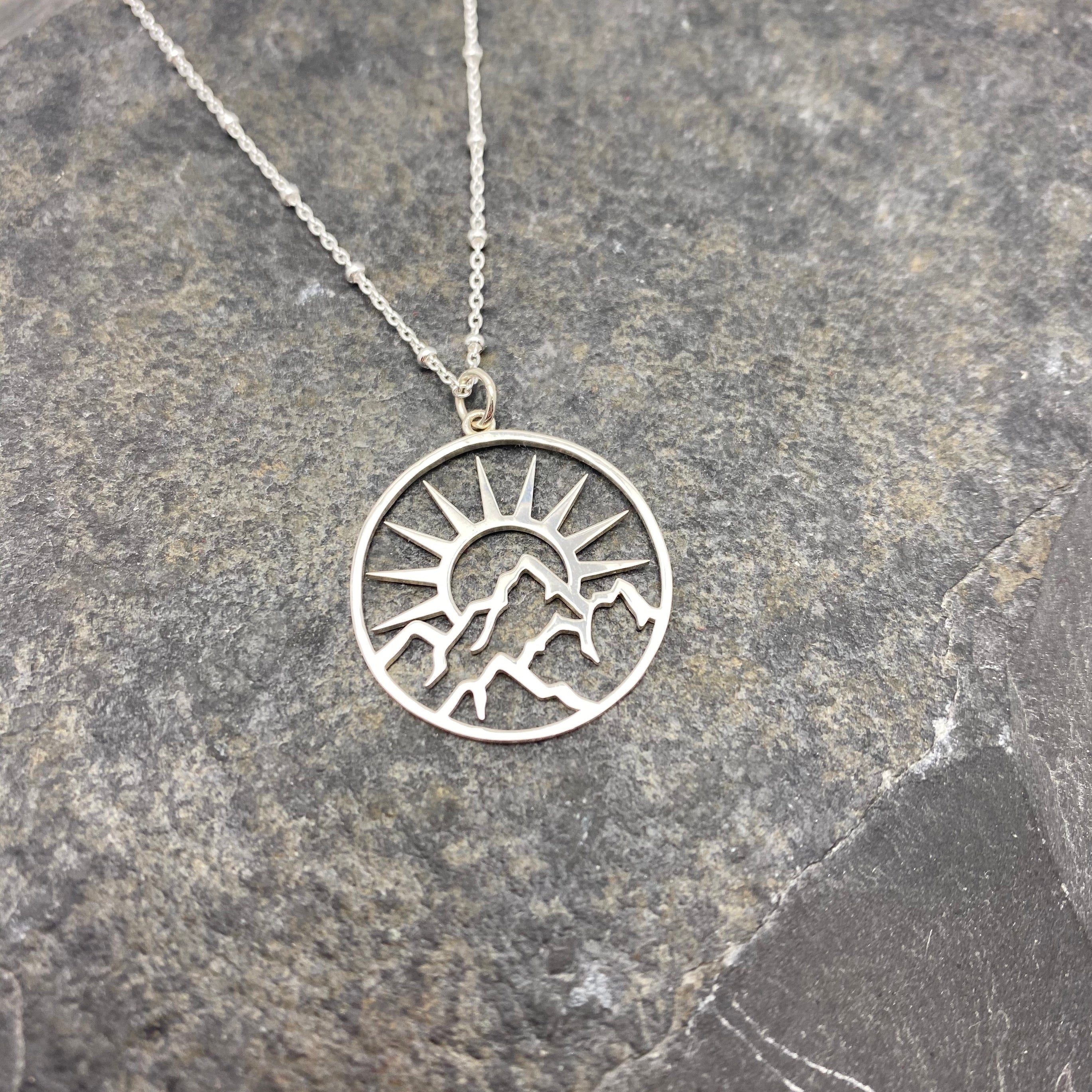 Sun and Mountains Necklace
