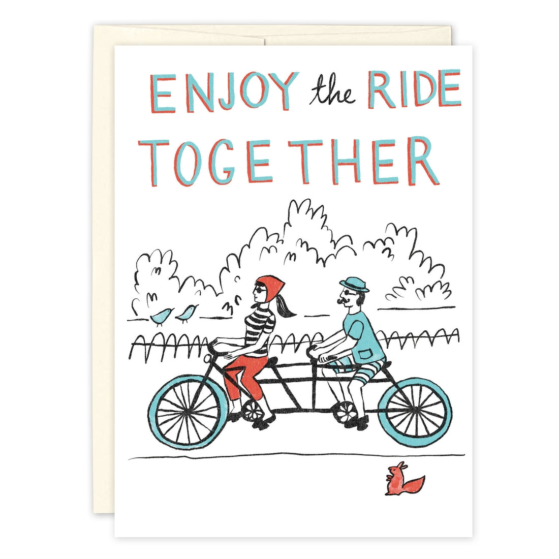 Tandem Couple Anniversary Card