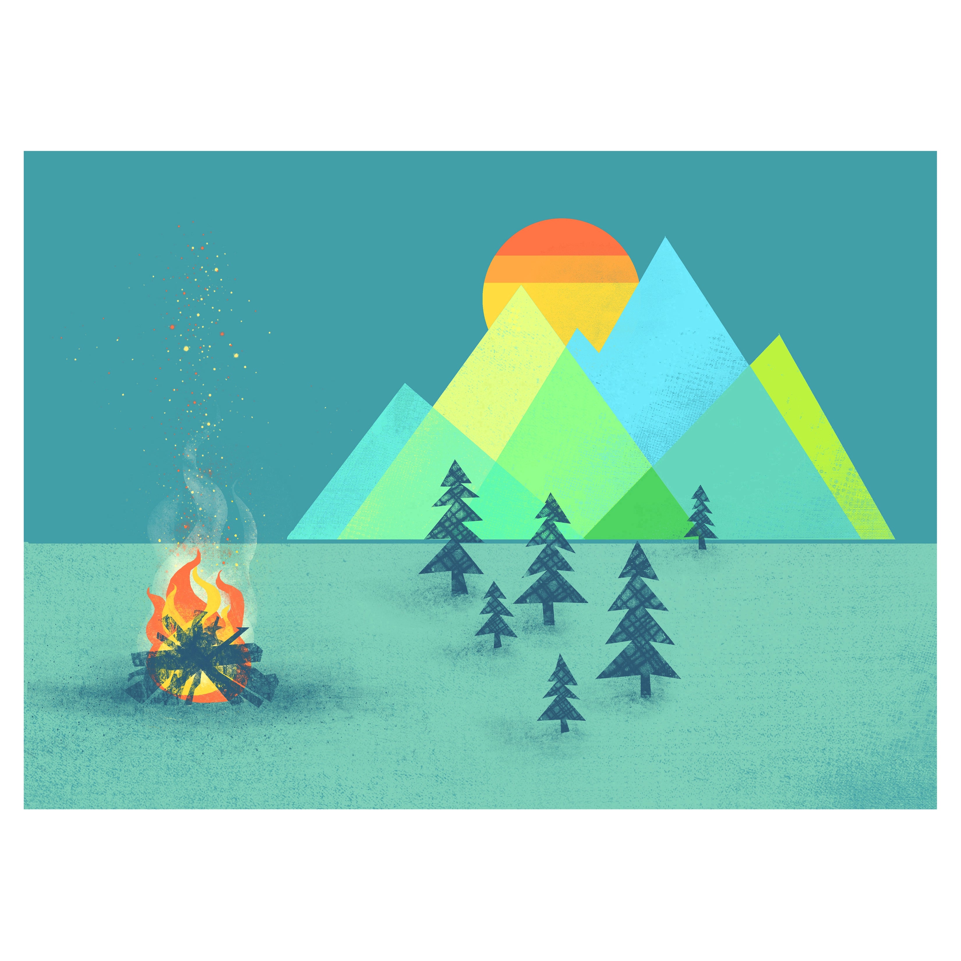 The Bonfire - Art Prints