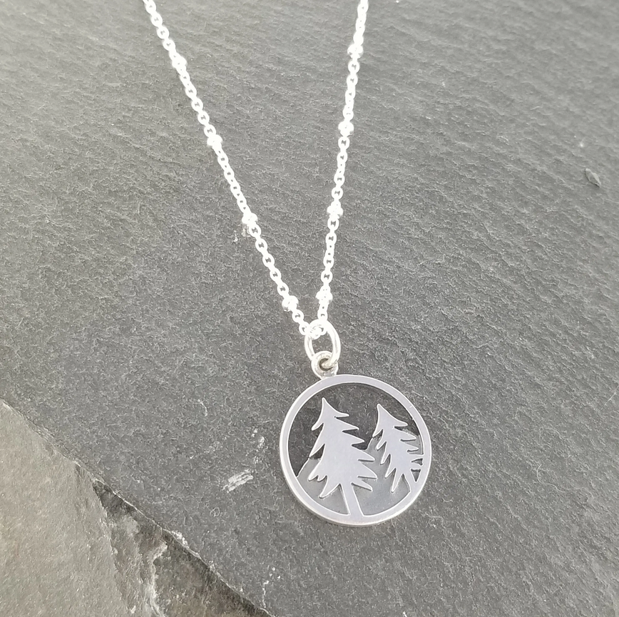 Trees on Mountains cirlce