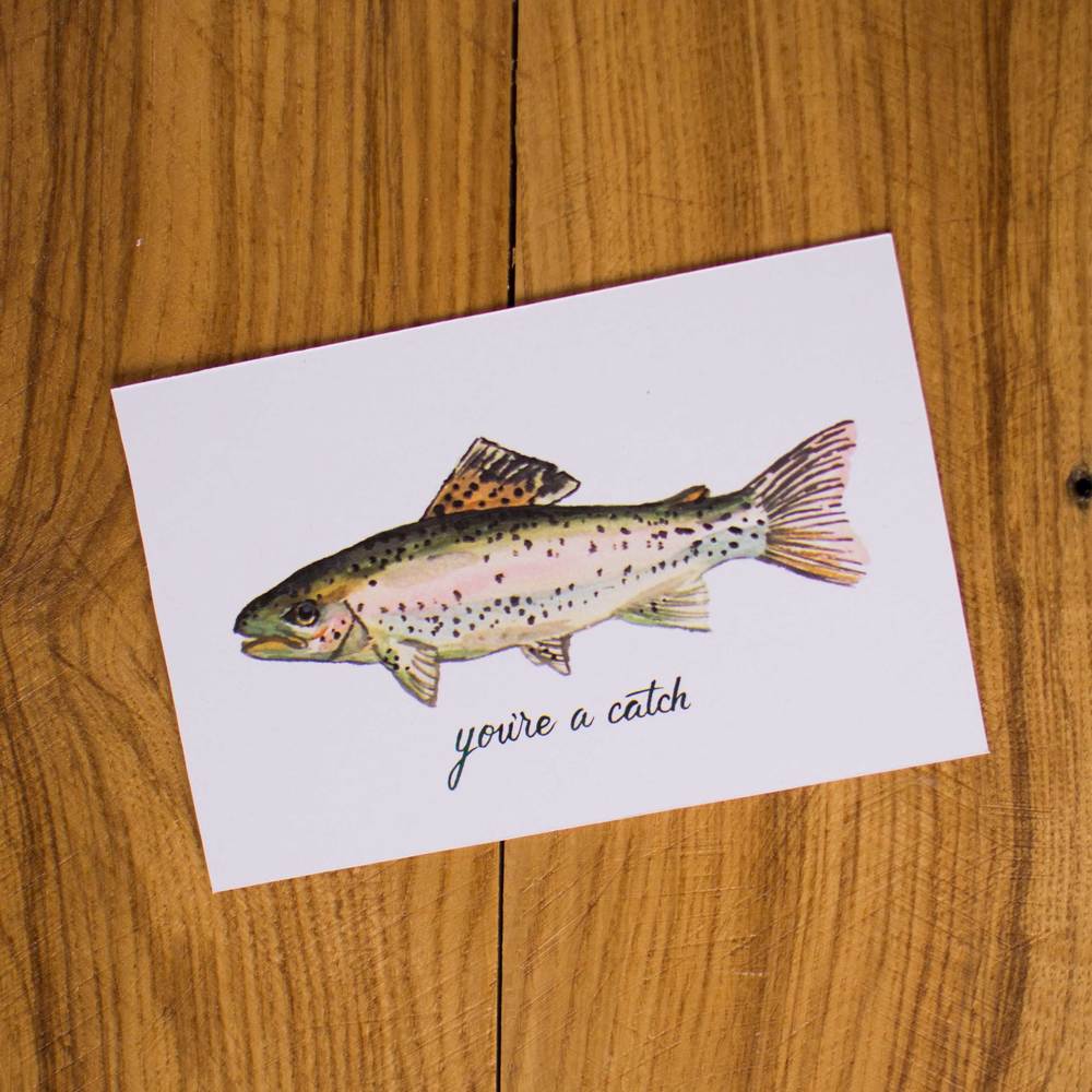 Trout Love Postcard