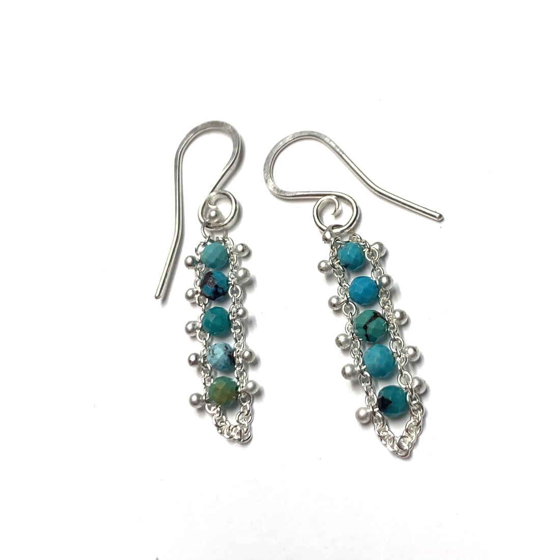 Turquoise Centipede Earrings