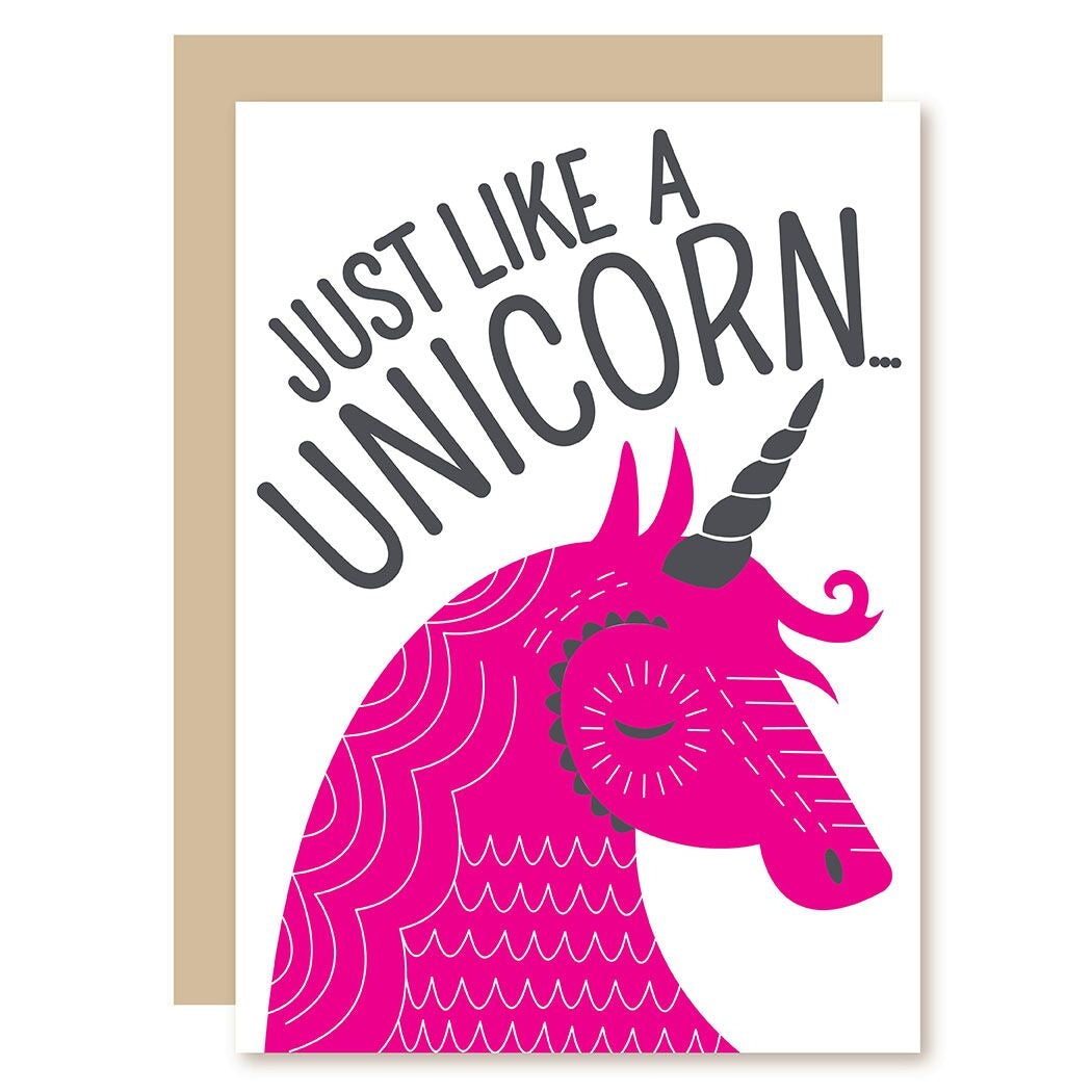 Unicorn Greeting Card