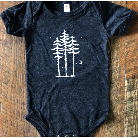 Three Trees Onesie