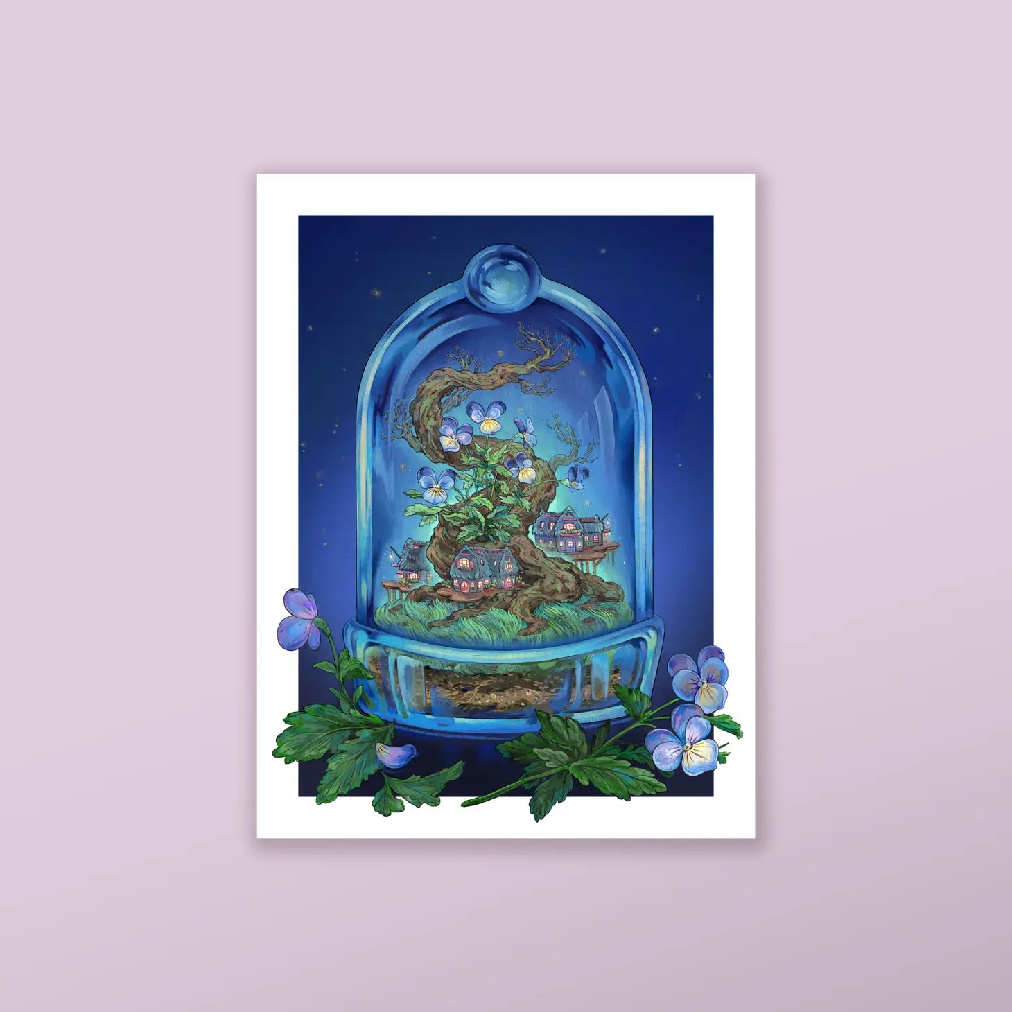 Viola Terrarium - Fine Art Print