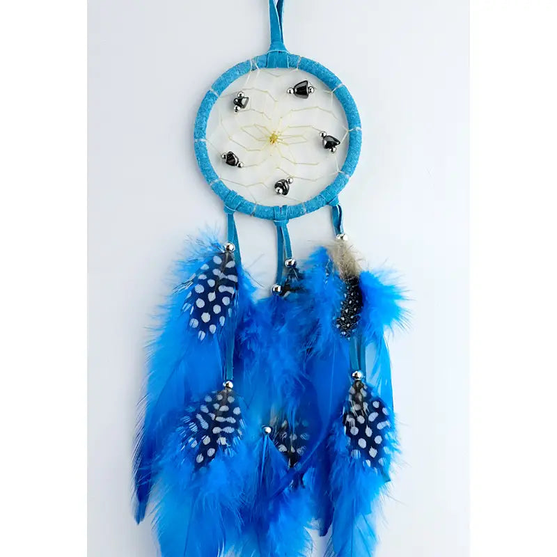 Dream Catcher - White Colour Beads - Turquoise | 2.5"