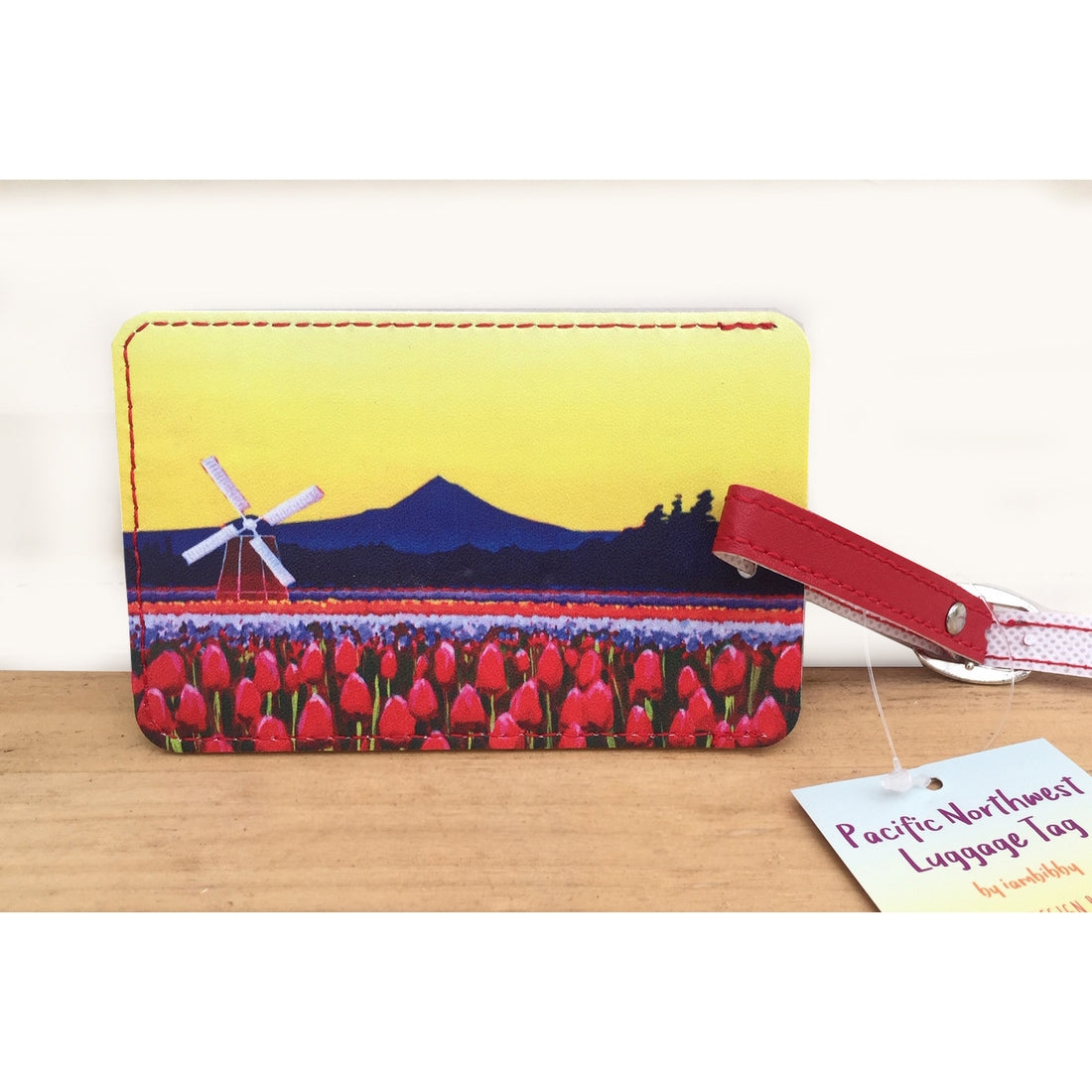 Wooden Shoe Tulip Farm Luggage Tag