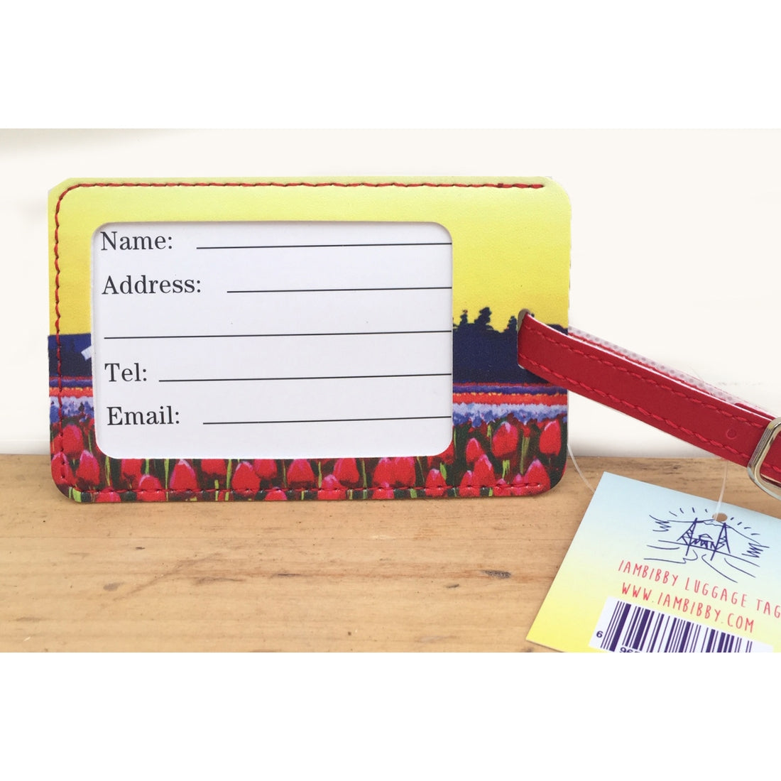 Wooden Shoe Tulip Farm Luggage Tag
