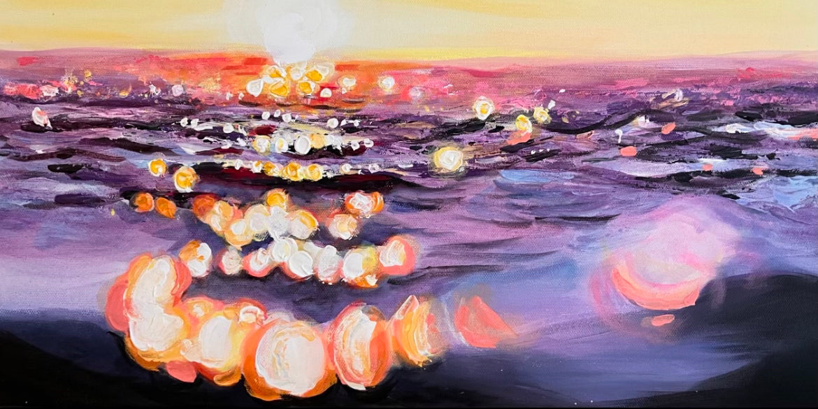 Rainstorm at Sunset | Claudine Carmel