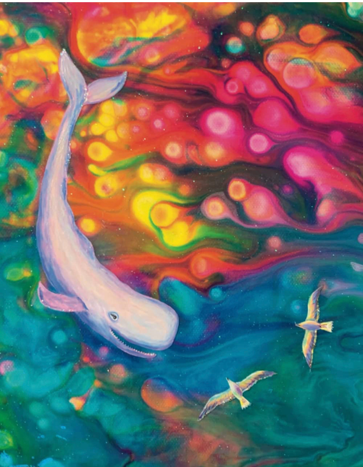 Whimsical Whale Single Cards by Claudine Carmel