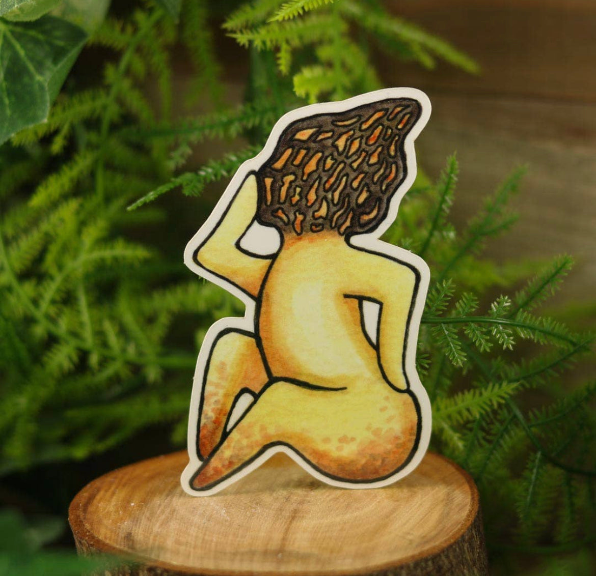 Vinyl Funguise® Sticker - Muddy Morel