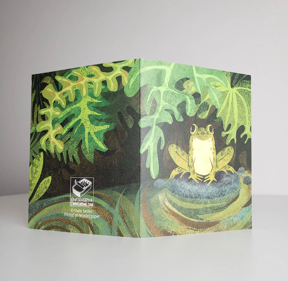 Friendly Frog Blank Greeting Card