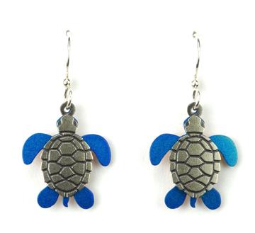 Layered Turtle Earrings