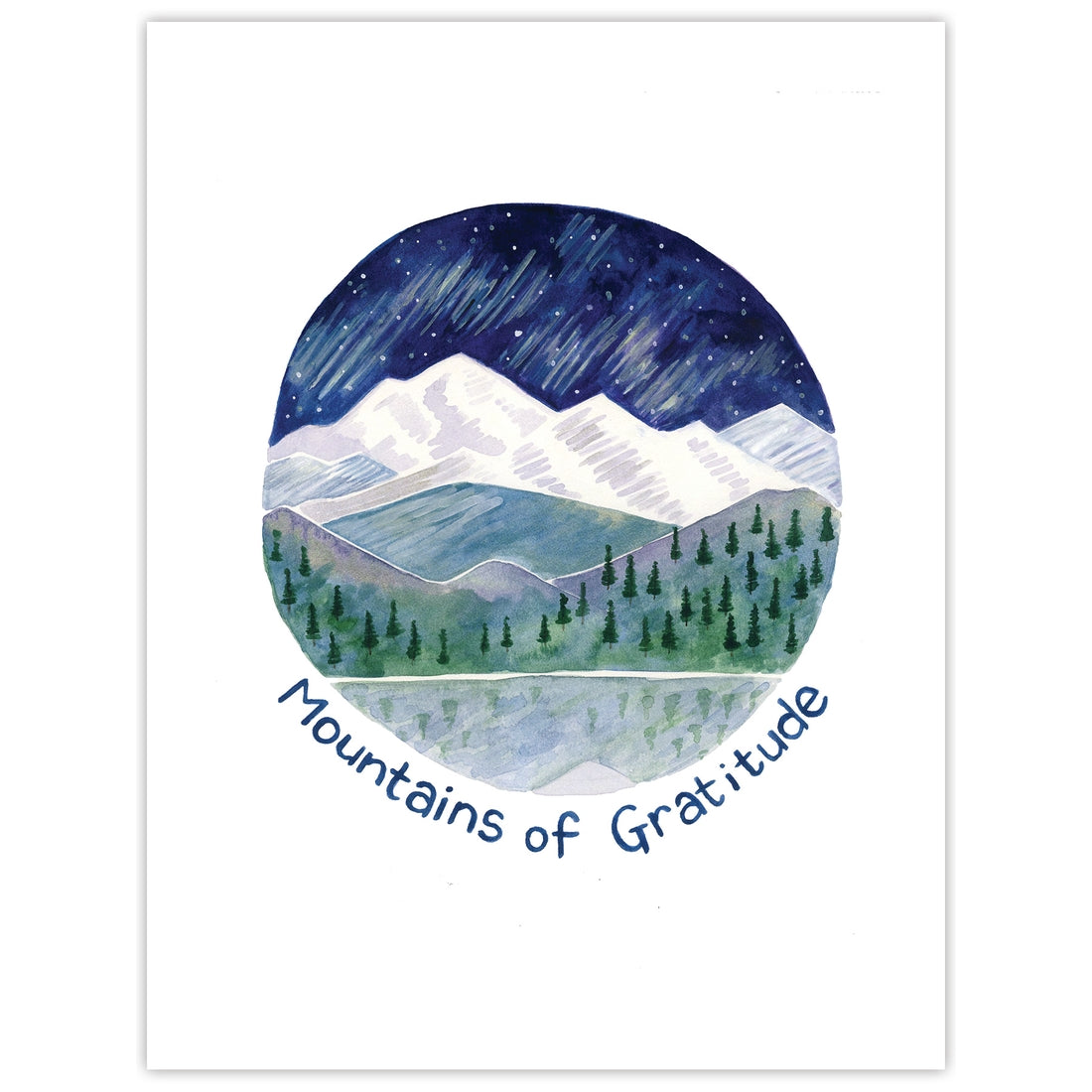 Mountains of Gratitude Card