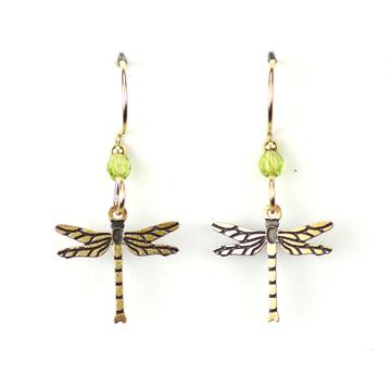 Small Light Green/Gold Dragonfly