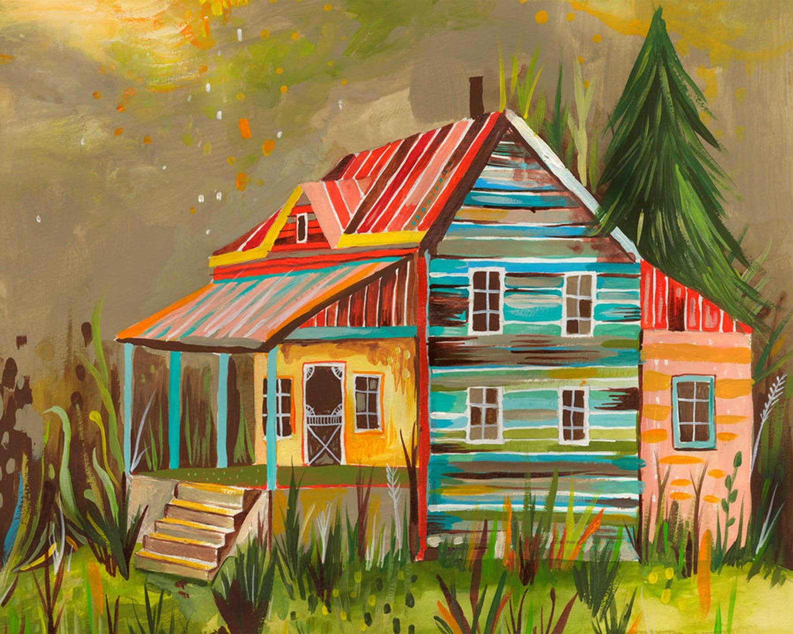 Someday Cottage Print: 11 x 14