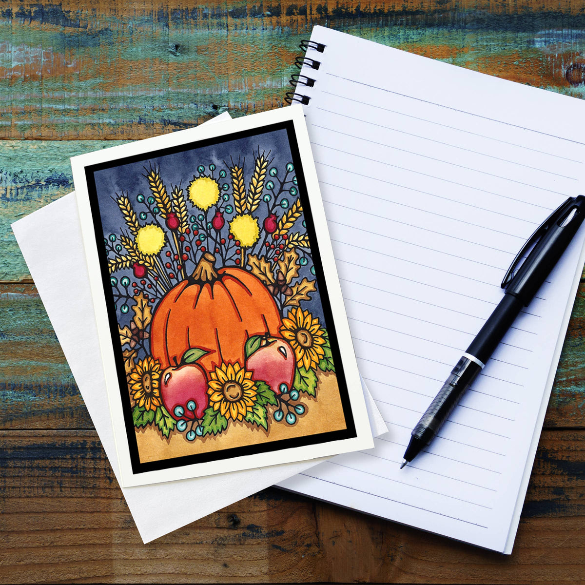 Greeting Card Harvest Pumpkin