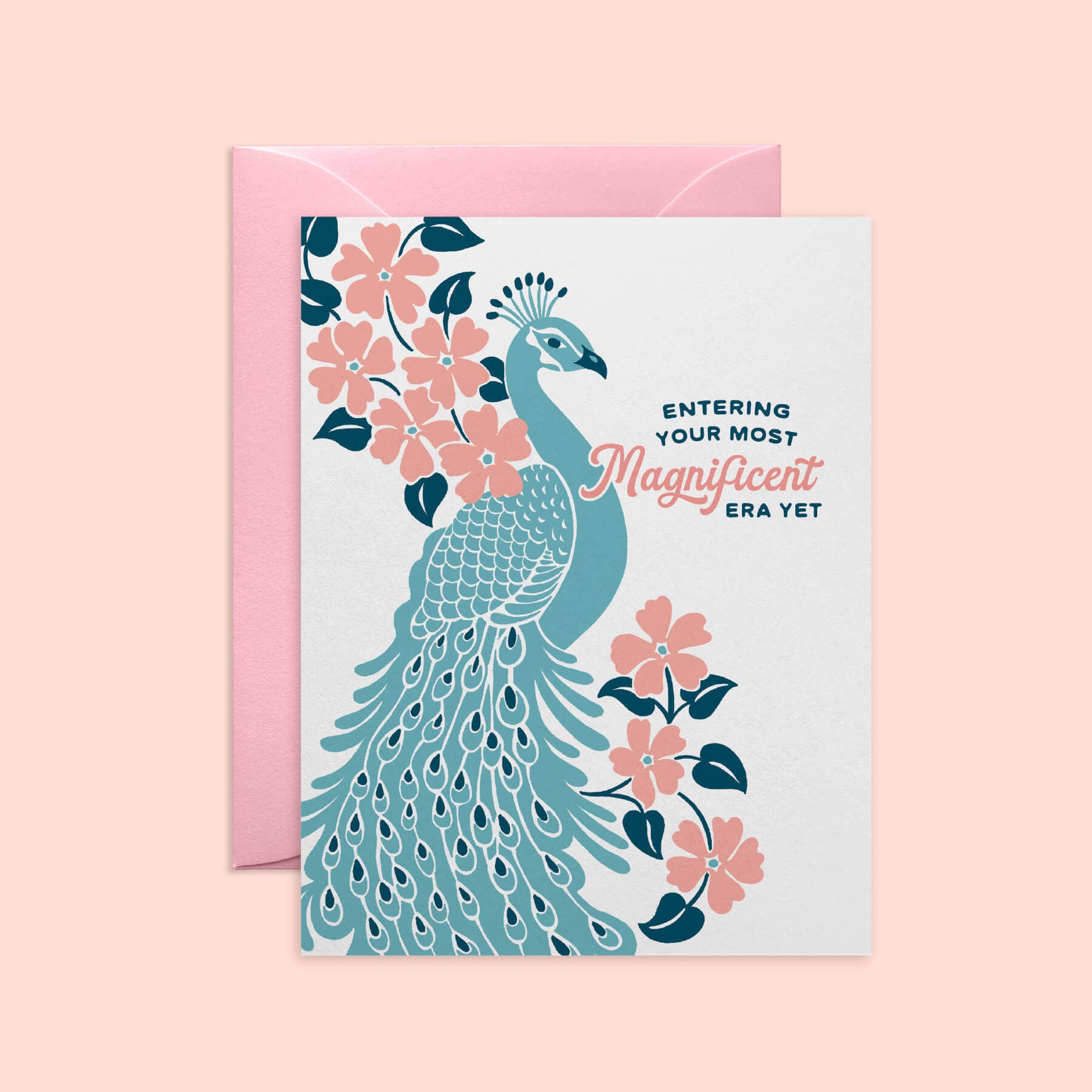 Magnificent Peacock Card