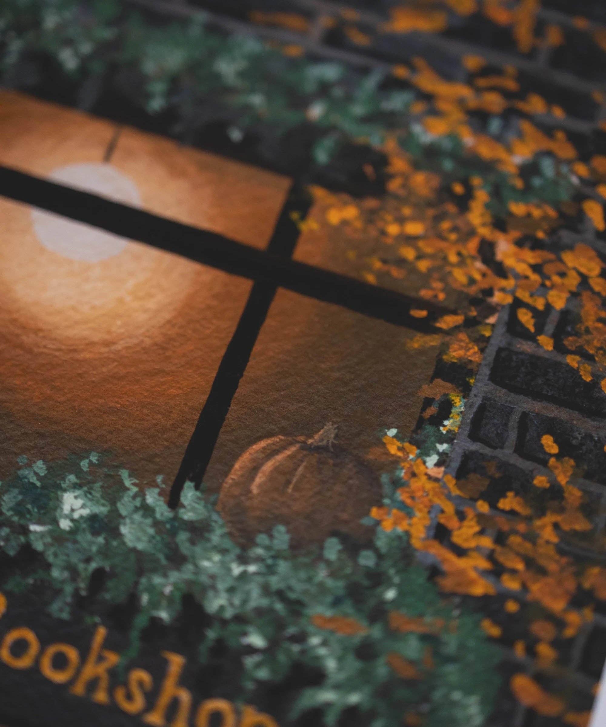 "The Gloomy Bookshop" | Fine Art Print: 8x10