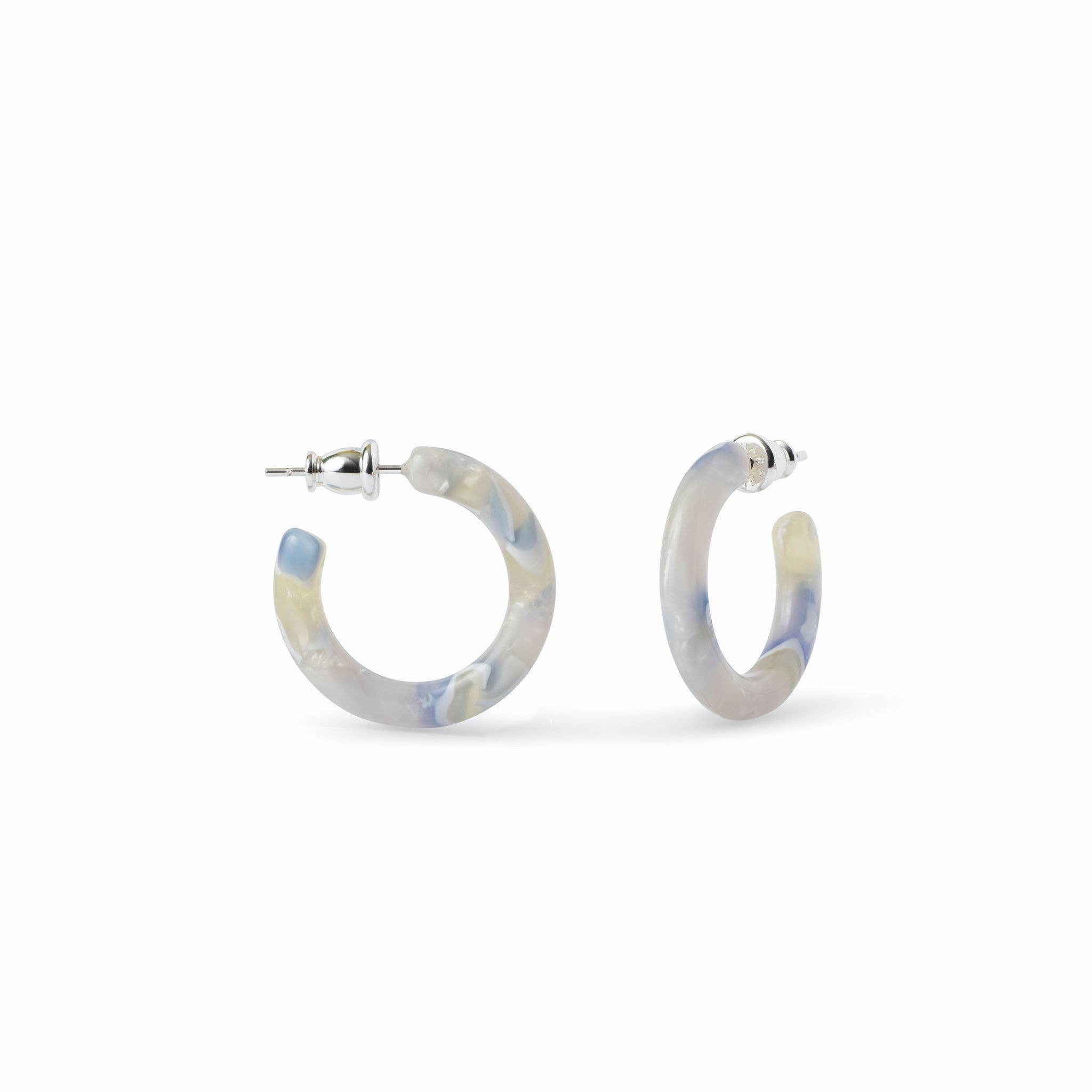 Ultra Mini Hoop Collection | Small Acetate Hoops: Dew Drop