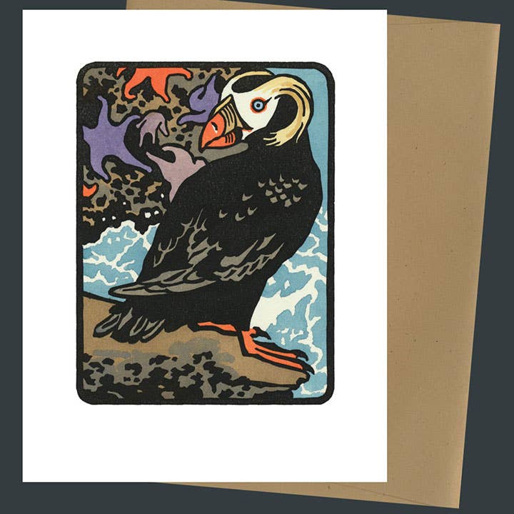 Tufted Puffin Card: Individual