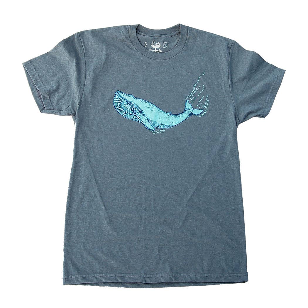 Blue Whale T Shirt: Indigo