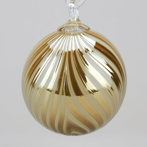 Nutmeg Drape Glass Ornament by Glass Eye Studio