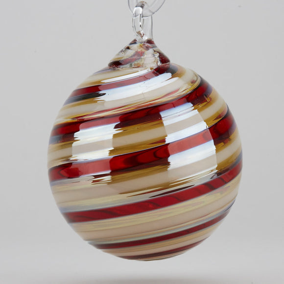 Cinnamon Swirl Ornament by Glass Eye Studio