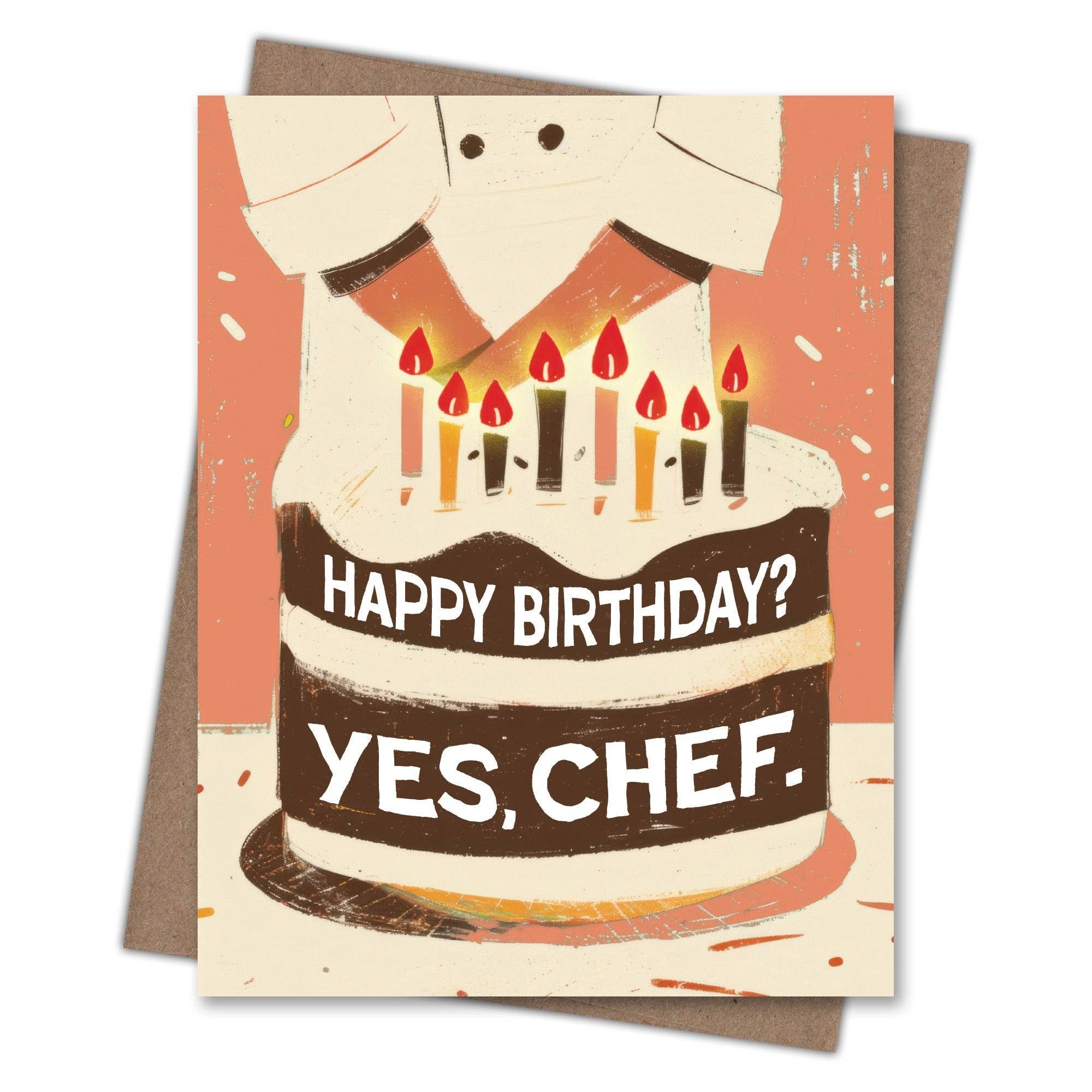 Yes Chef Birthday Card