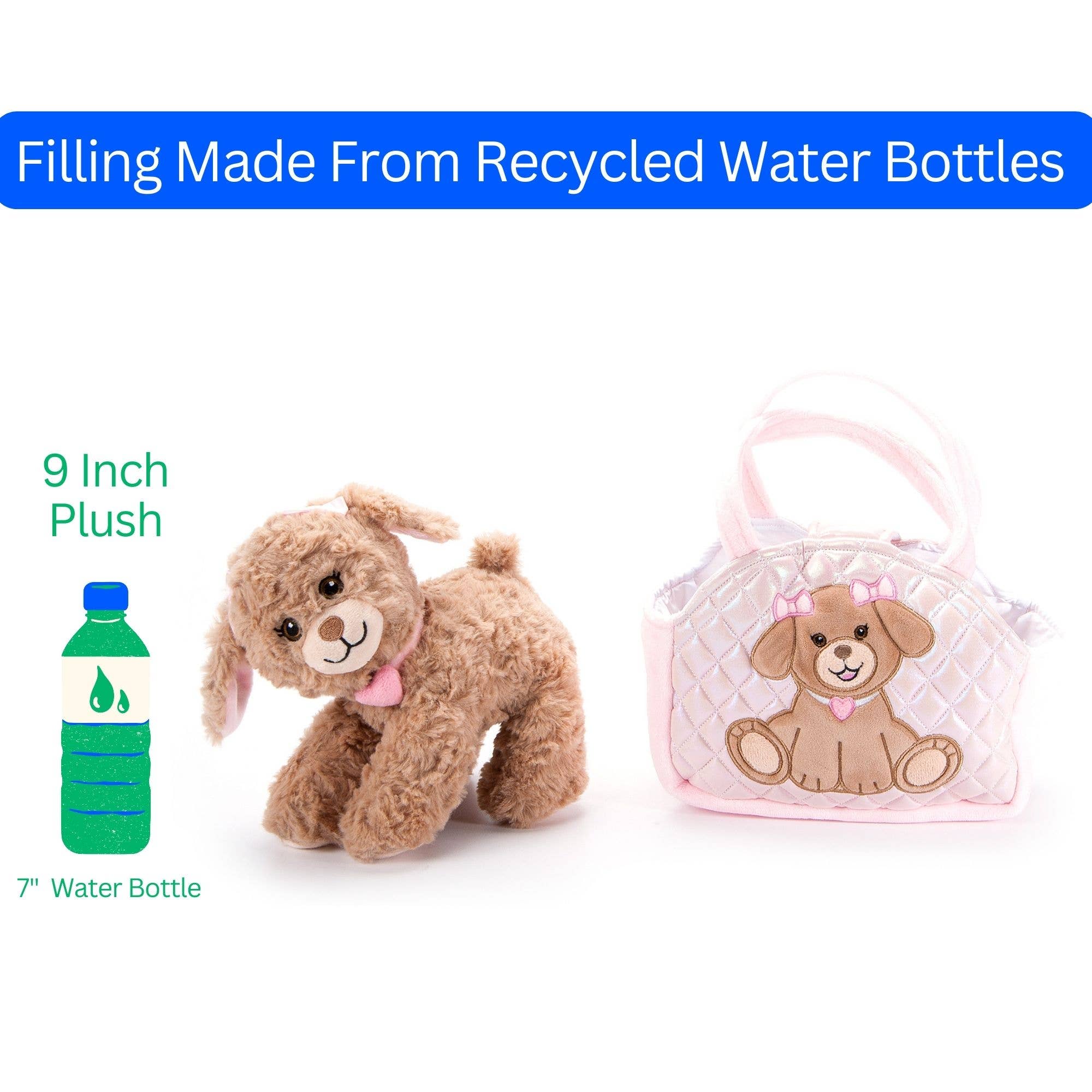 Purse & Plush Dog Scruffy/Labradoodle