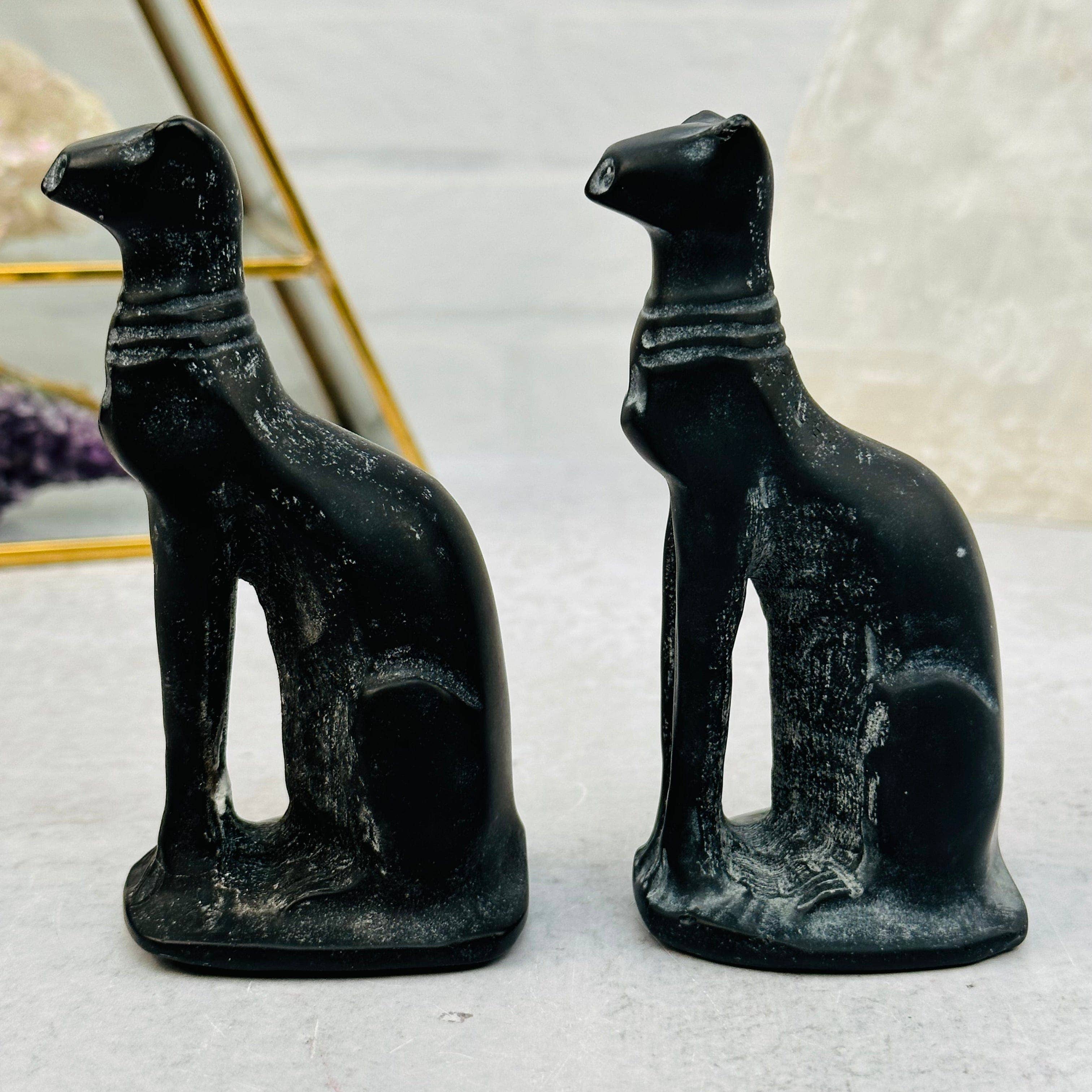 Black Obsidian Crystal Cat-Sophisticated Feline-Halloween