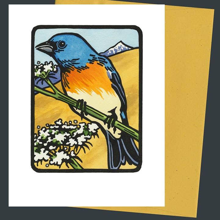 Lazuli Bunting Card: Individual
