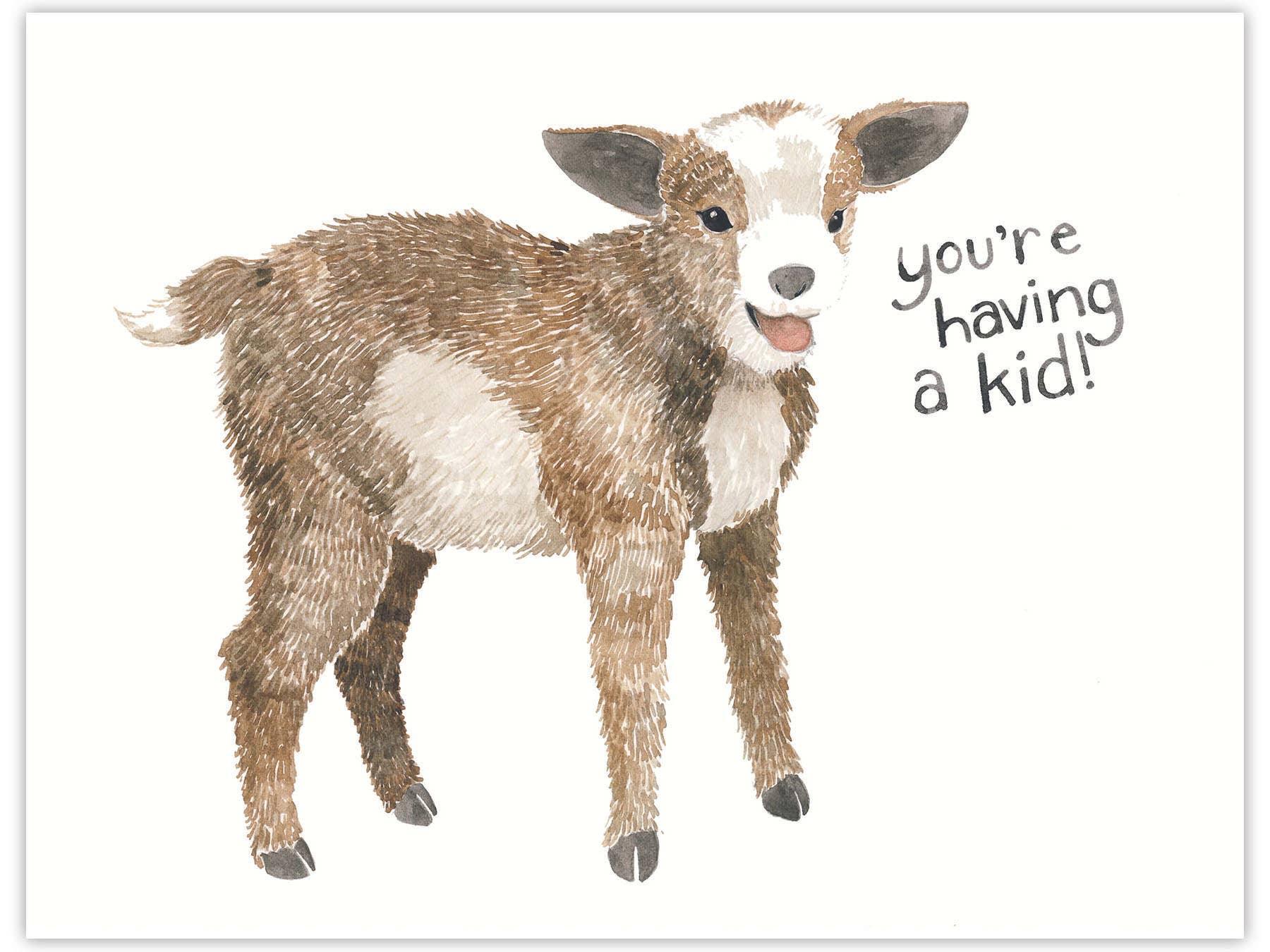 You're Having a Kid - Pregnancy Card - Congratulations Card