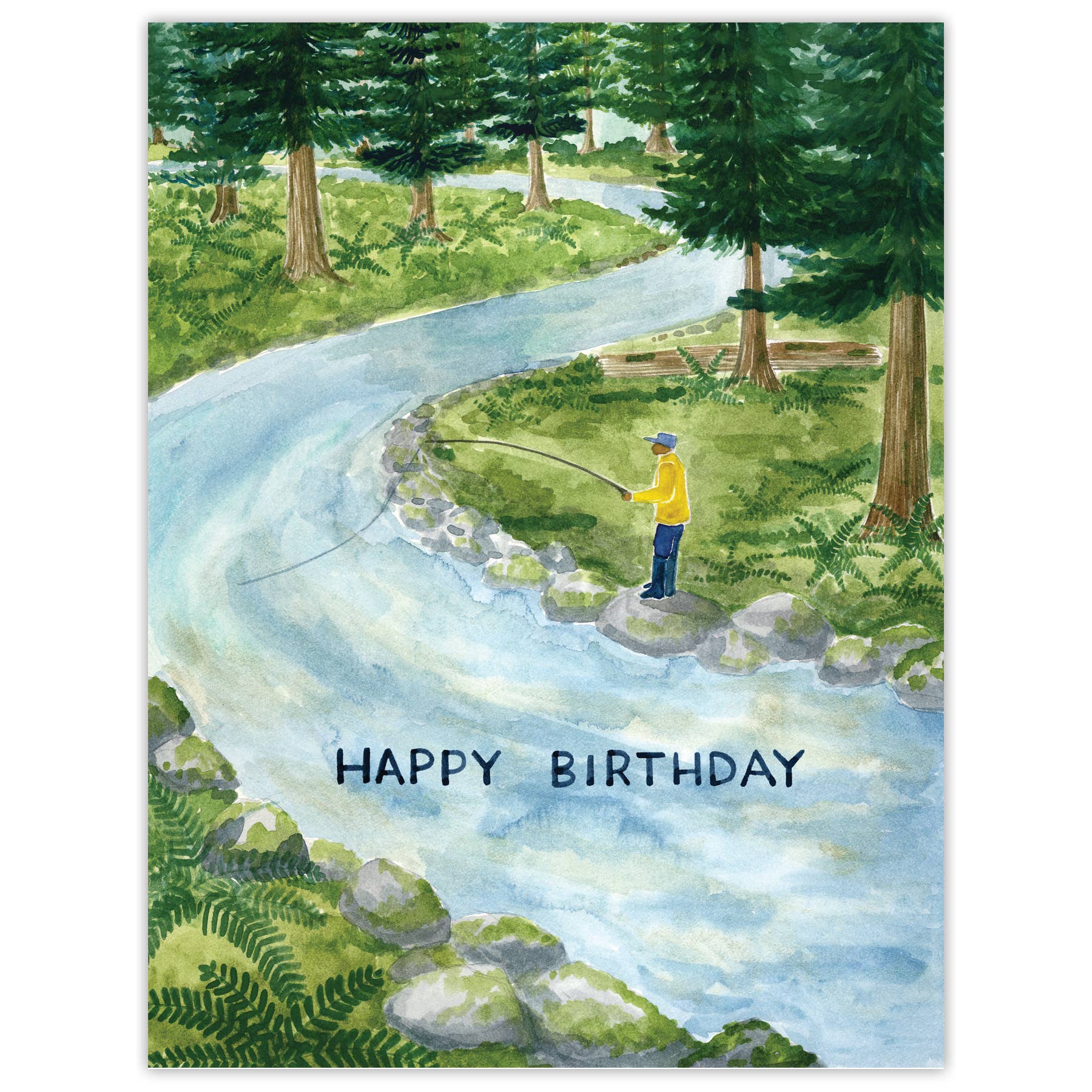 Fishing Birthday Card - Fisherman Birthday Card