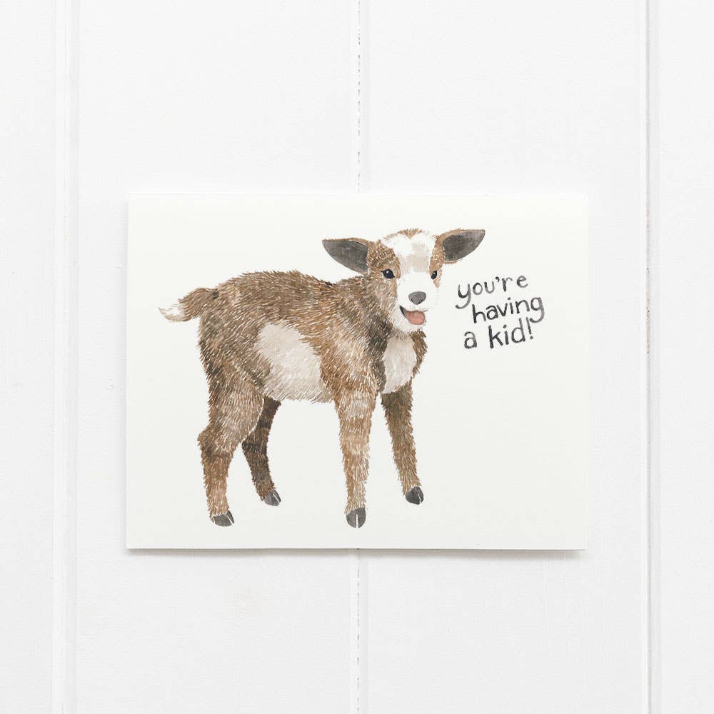 You're Having a Kid - Pregnancy Card - Congratulations Card